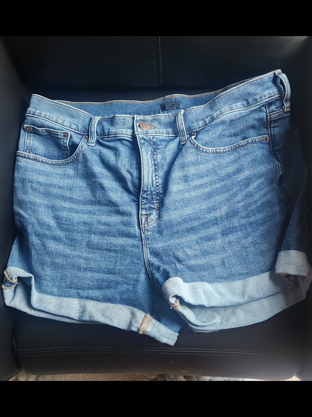 J. Crew Light Blue Rolled-Hem Denim Shorts
